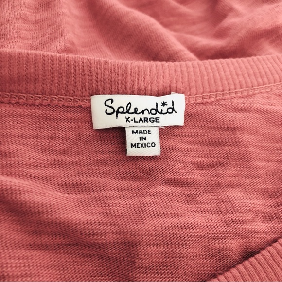 SPLENDID HEAVY SLUB JERSEY BLOUSE TEE - Picture 4 of 5